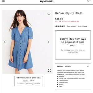 denim daylily dress